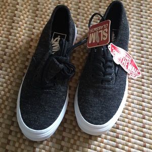 Vans Slim Jersey black & white shoes 3.5 5 NIB NWT